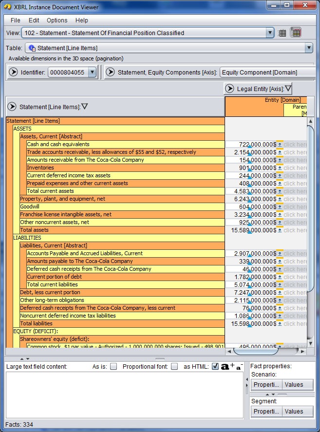 XBRL Instance Document Viewer